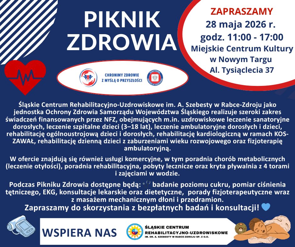 PIKNIK ZDROWIA 28 MAJA 2026R.